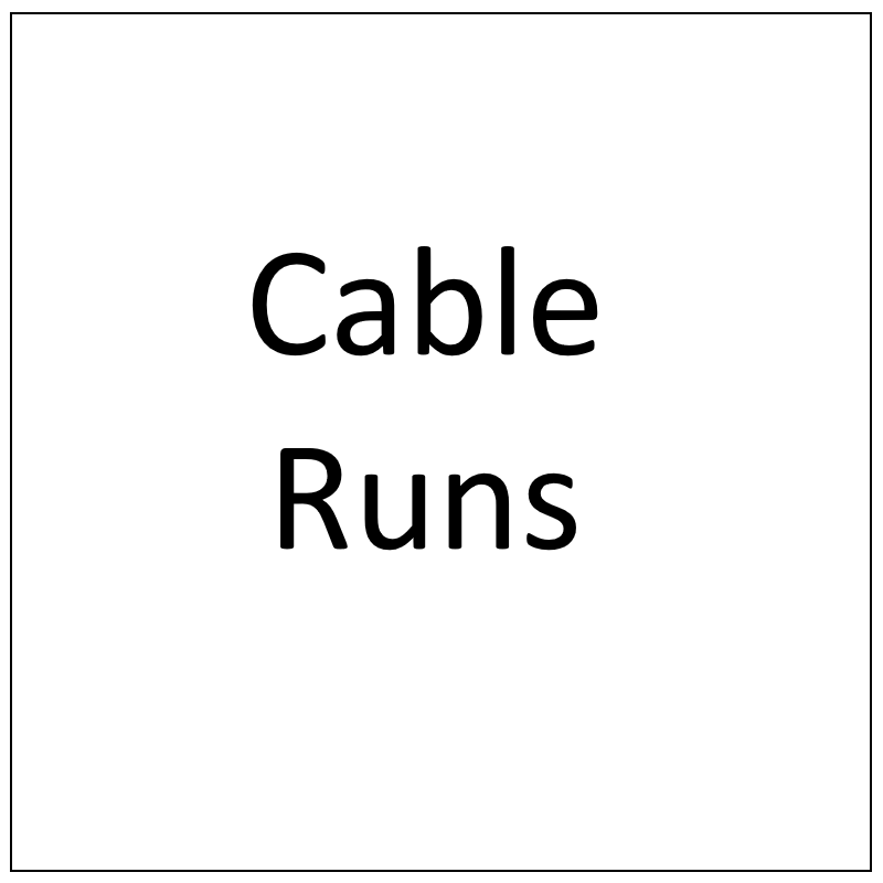 Lot C307: Fabricating and fitting cable runs - Total = 5
