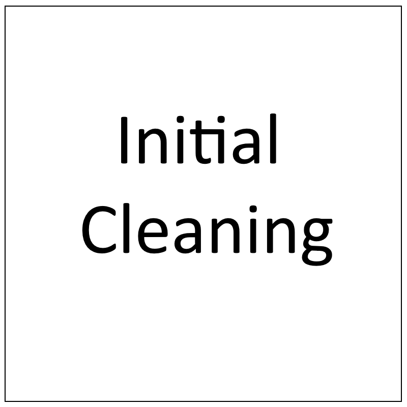 Lot C104:  Initial Cleaning - Total = 1
