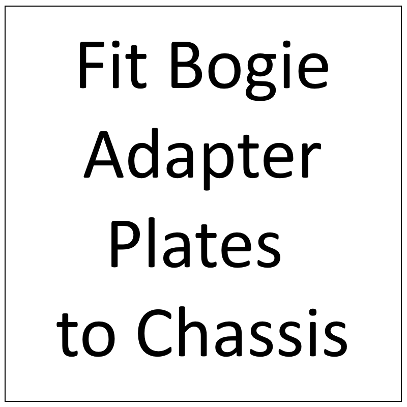 Lot C302:  Fit adapter plates to Chassis - Total = 6
